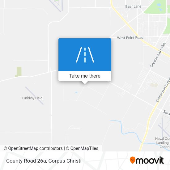 County Road 26a map