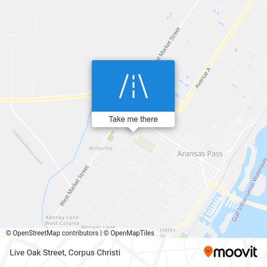 Live Oak Street map