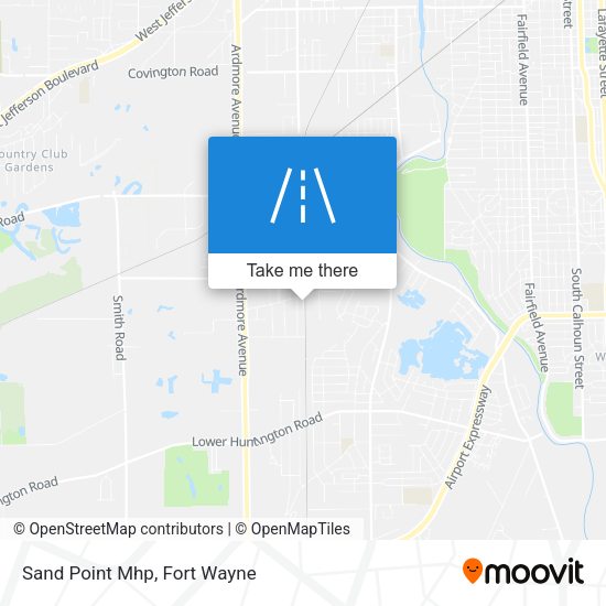 Sand Point Mhp map