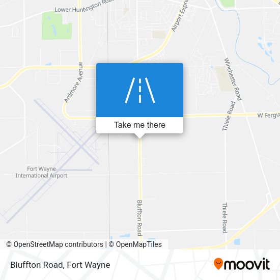 Bluffton Road map