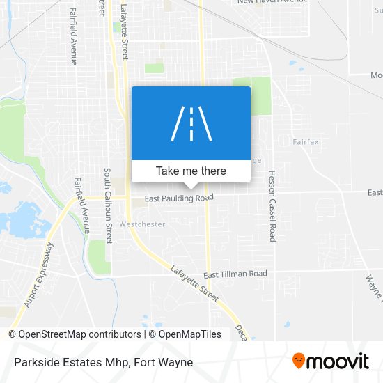 Parkside Estates Mhp map