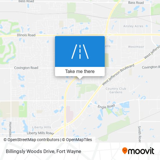 Billingsly Woods Drive map