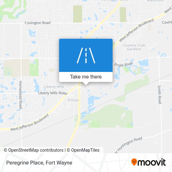 Mapa de Peregrine Place