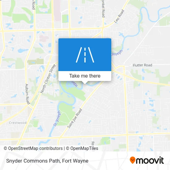 Snyder Commons Path map