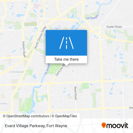 Mapa de Evard Village Parkway