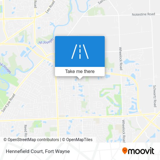 Mapa de Hennefield Court