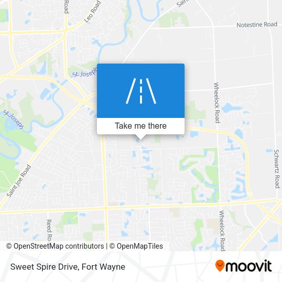 Sweet Spire Drive map