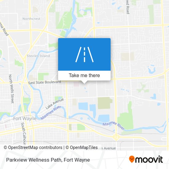 Parkview Wellness Path map