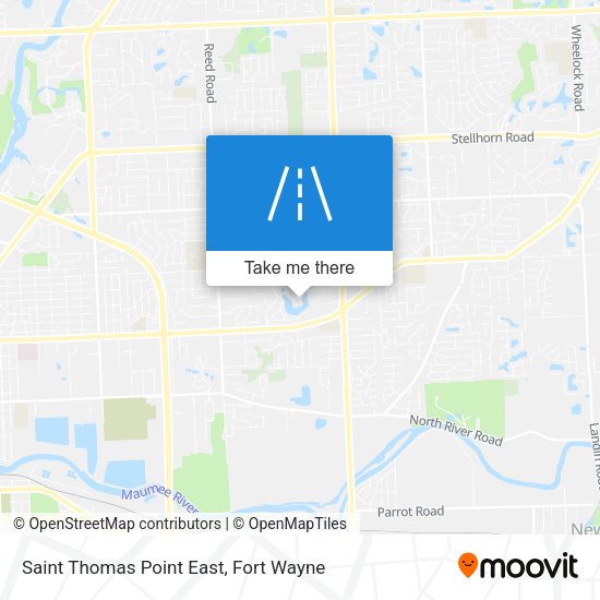 Saint Thomas Point East map