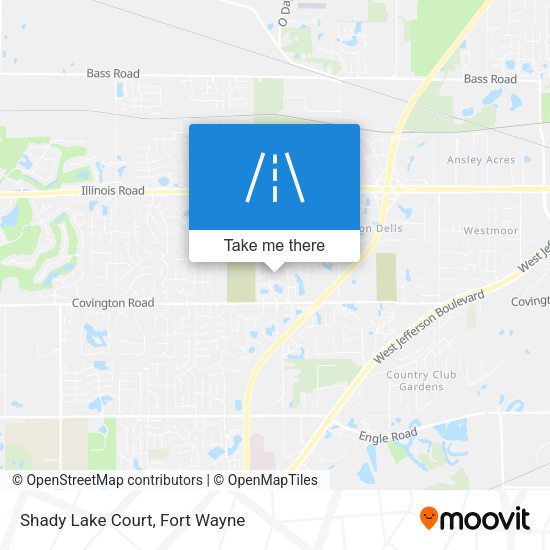 Shady Lake Court map