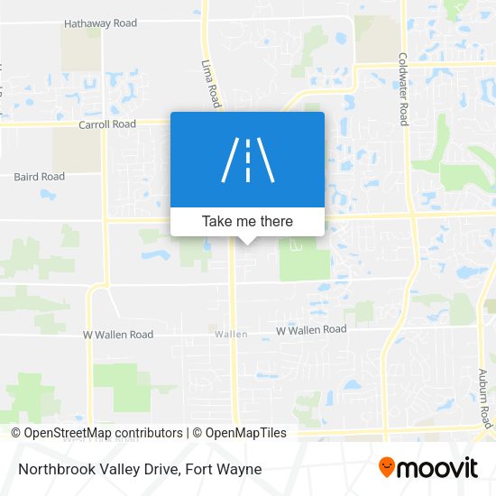 Northbrook Valley Drive map