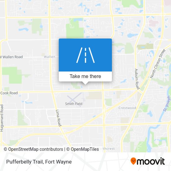 Pufferbelly Trail map