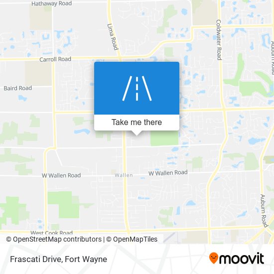 Frascati Drive map