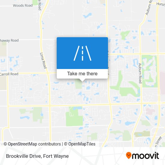 Brookville Drive map