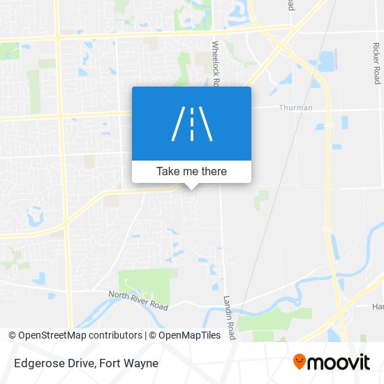 Edgerose Drive map