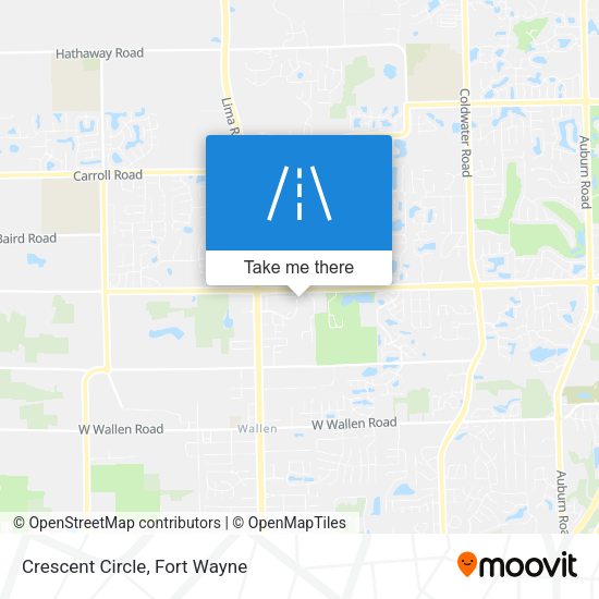 Mapa de Crescent Circle