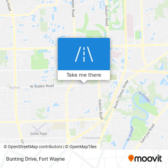 Bunting Drive map
