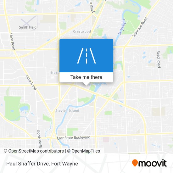 Paul Shaffer Drive map