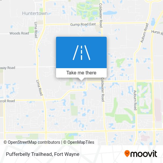 Pufferbelly Trailhead map