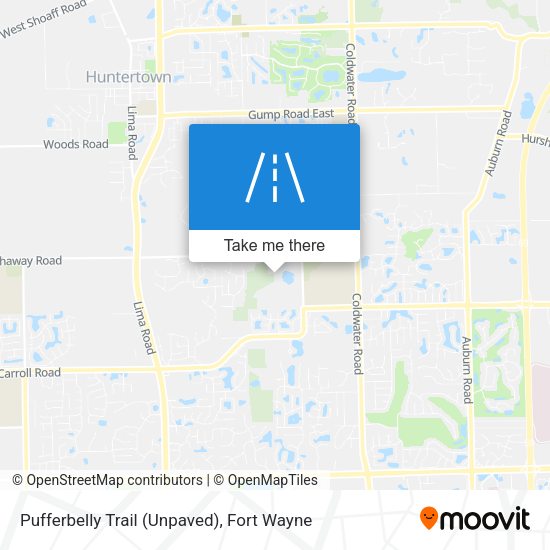 Pufferbelly Trail (Unpaved) map