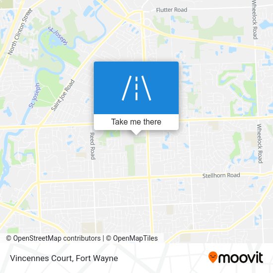 Vincennes Court map