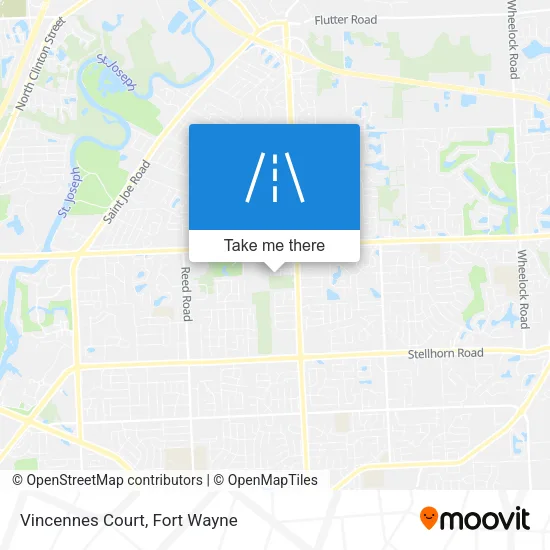 Vincennes Court map