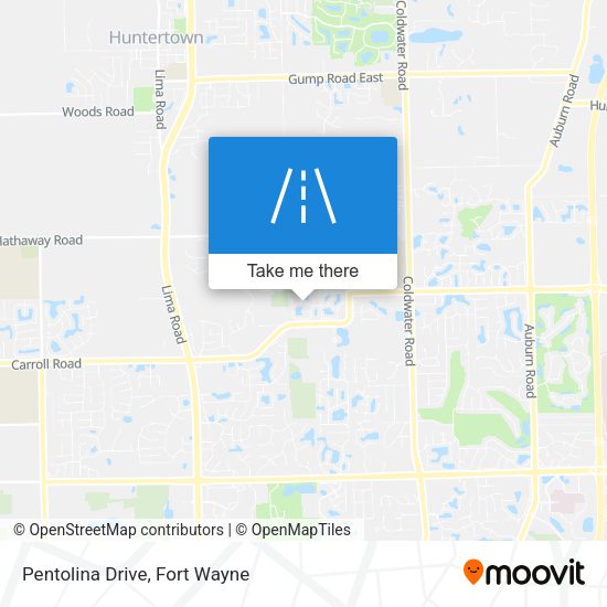 Pentolina Drive map