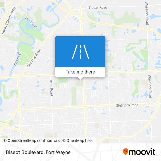 Bissot Boulevard map