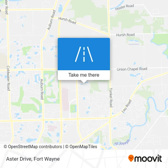 Aster Drive map