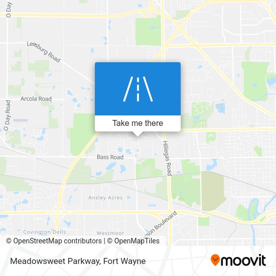Meadowsweet Parkway map