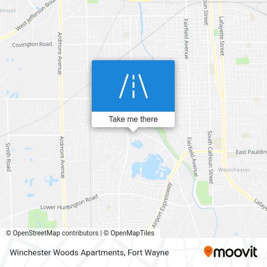 Mapa de Winchester Woods Apartments