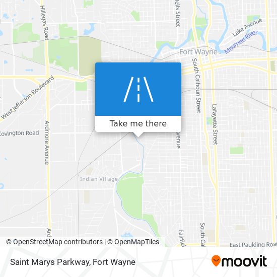 Saint Marys Parkway map