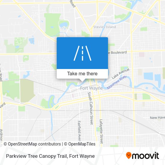 Parkview Tree Canopy Trail map