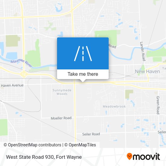 West State Road 930 map