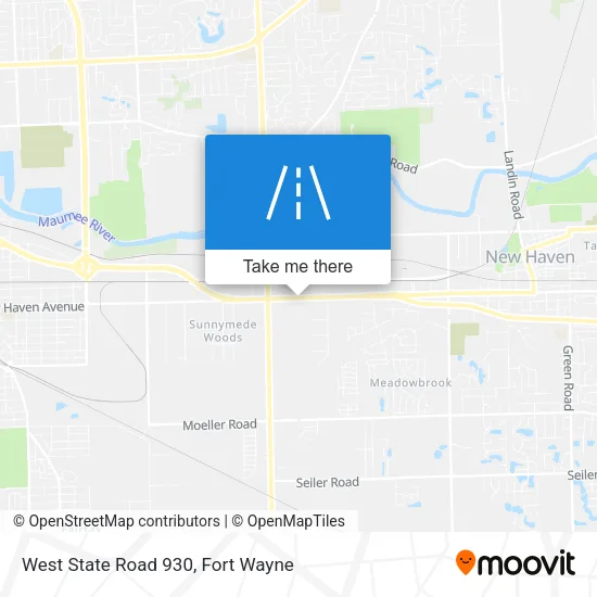 West State Road 930 map