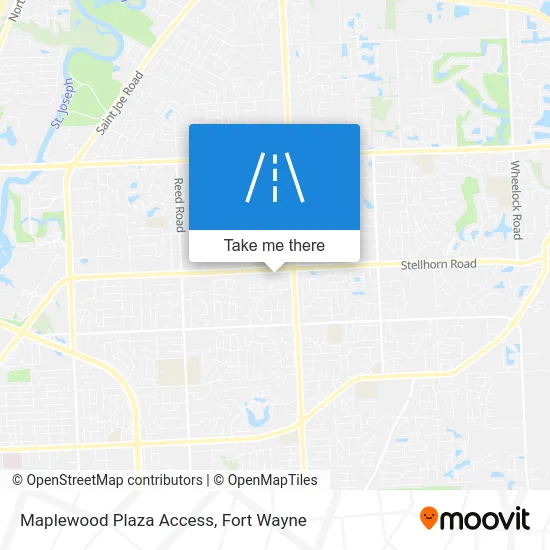 Maplewood Plaza Access map