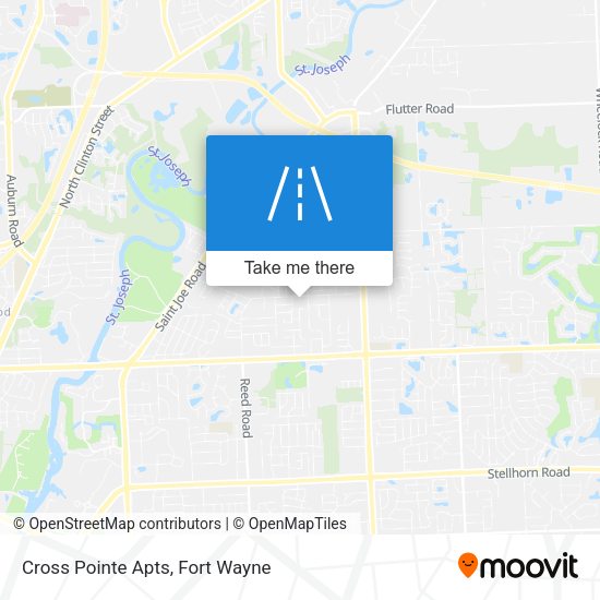 Cross Pointe Apts map