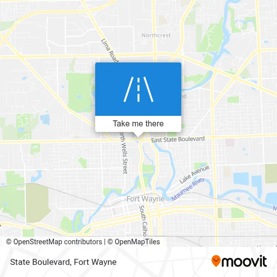 State Boulevard map