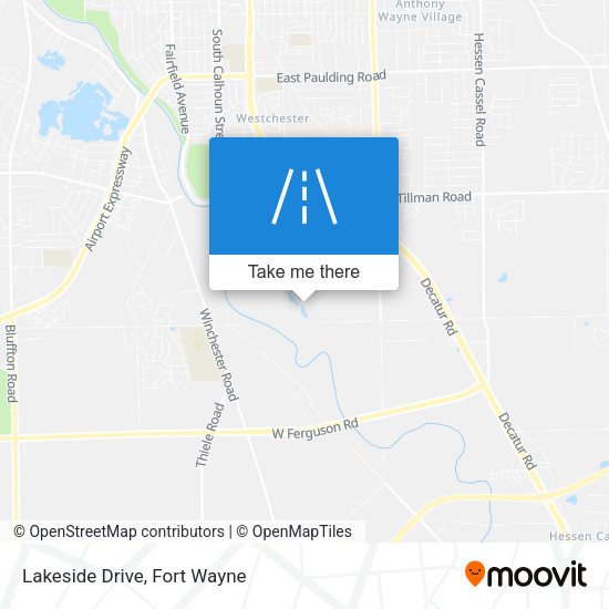 Lakeside Drive map