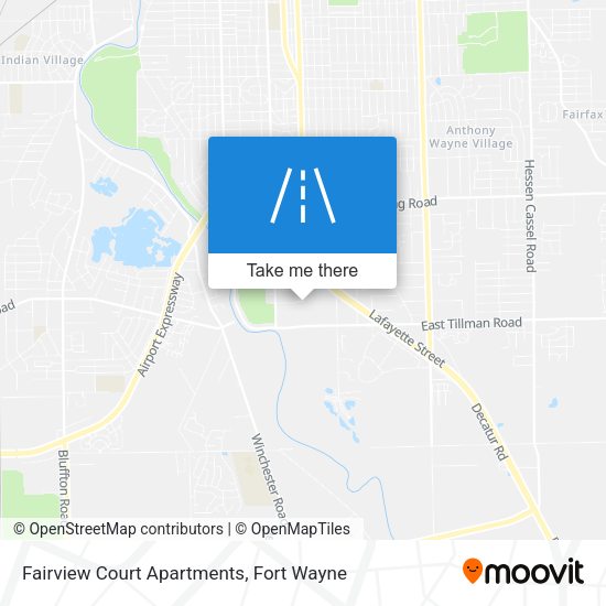 Fairview Court Apartments map