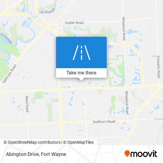 Abington Drive map