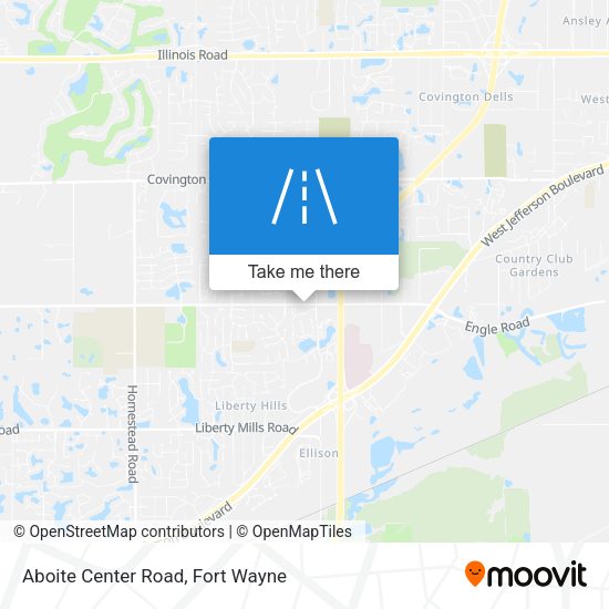 Mapa de Aboite Center Road