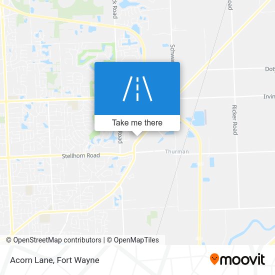 Mapa de Acorn Lane