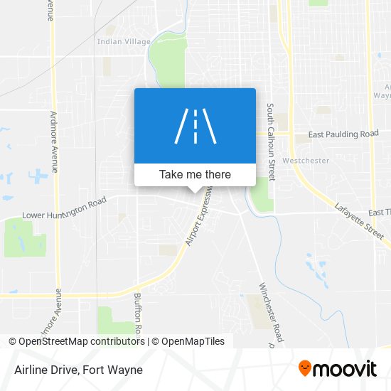 Airline Drive map