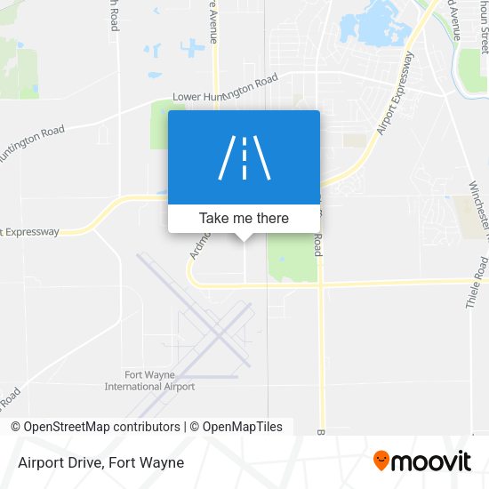 Airport Drive map