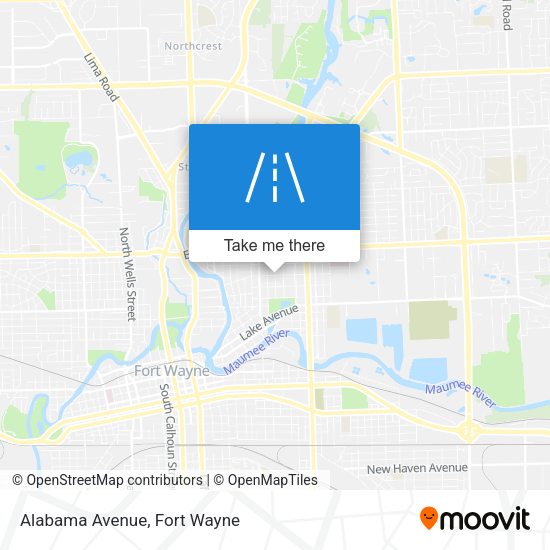 Alabama Avenue map