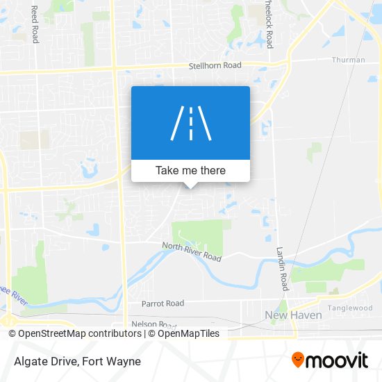 Algate Drive map