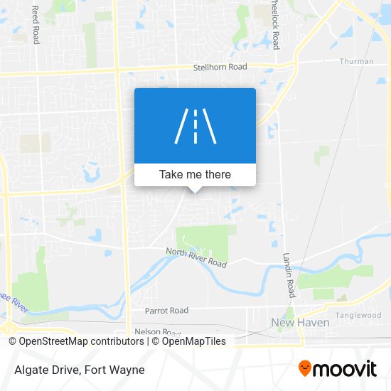 Algate Drive map