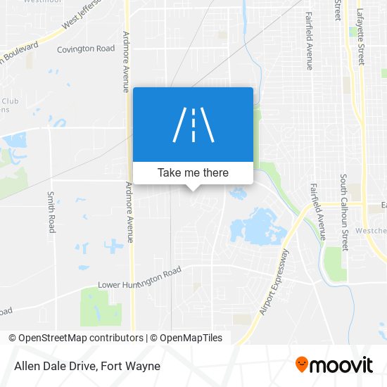 Allen Dale Drive map