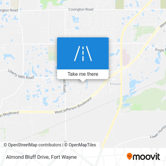 Almond Bluff Drive map